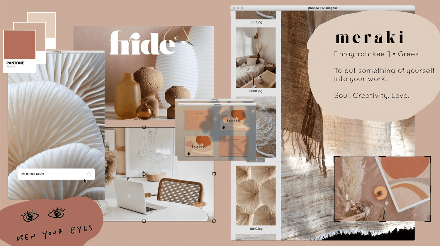 website mood board examples - Terracotta