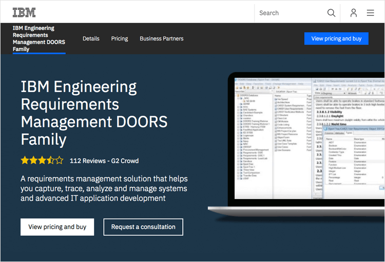 IBM's requirements management tool