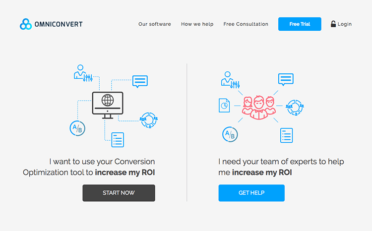 a/b testing tool: omniconvert