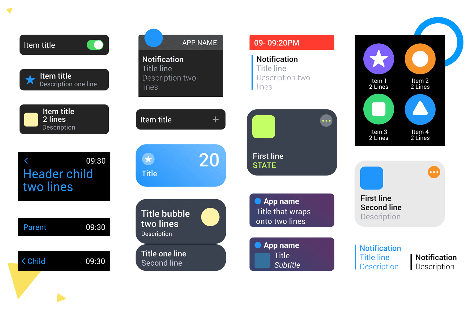 Apple watch ui components