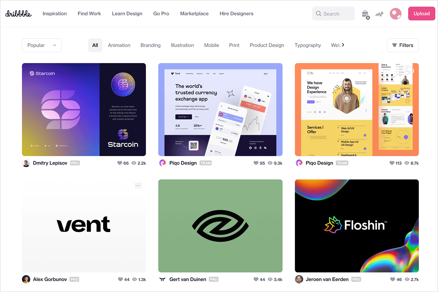 card-ui-design - Dribbble: website