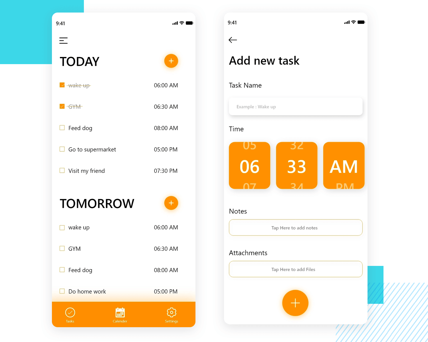 List UI design - Todo List App