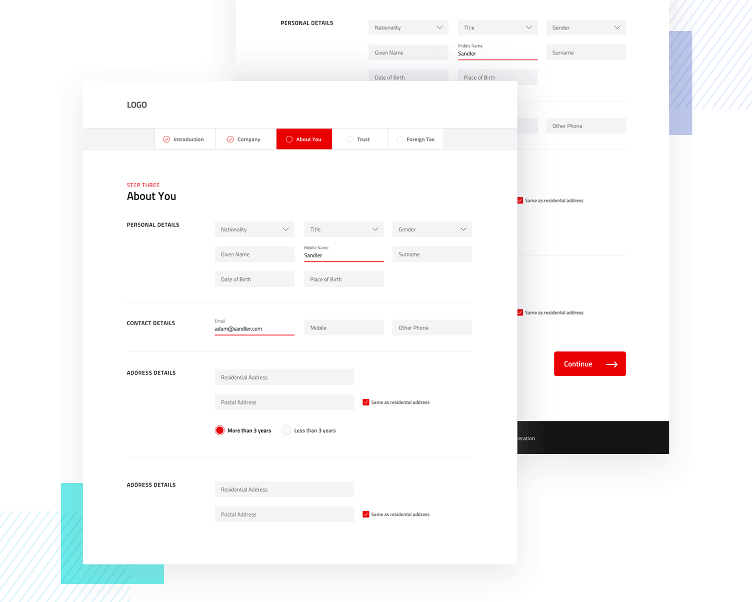 example of long research survey design