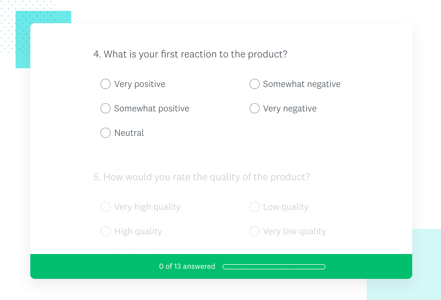 example of market research survey template