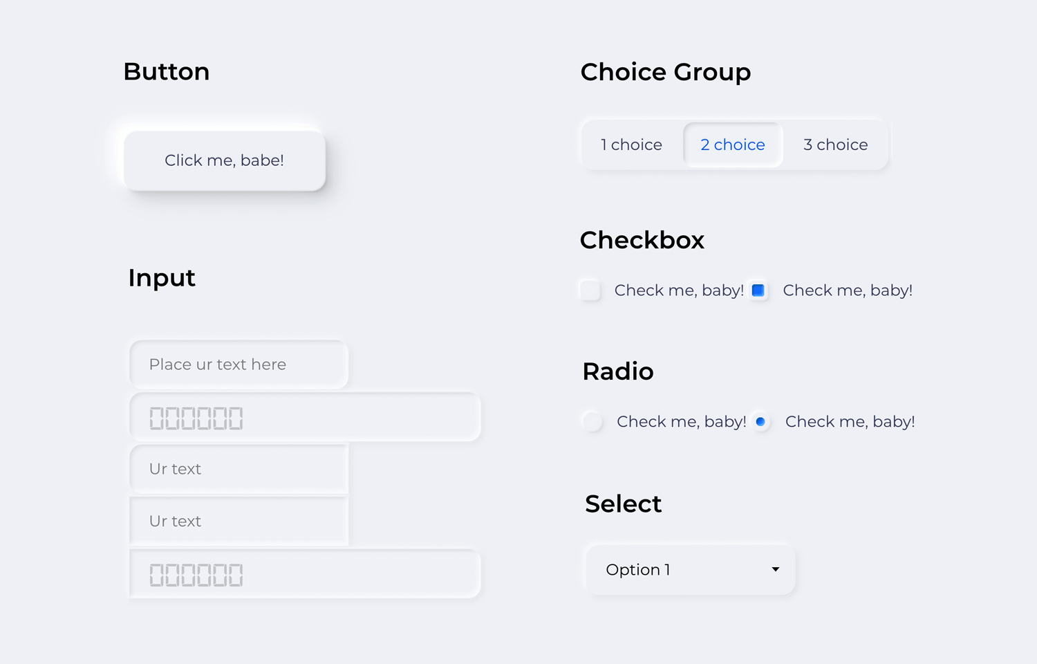 free neumorph ui kit