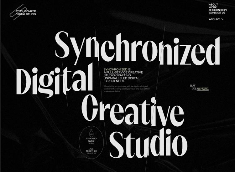 Parallax effect website scrolling - Synchronized Studio