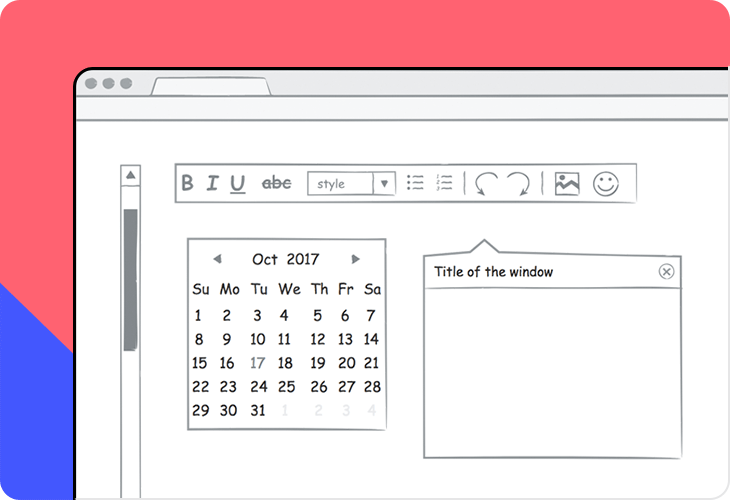 Justinmind Sketching UI Components