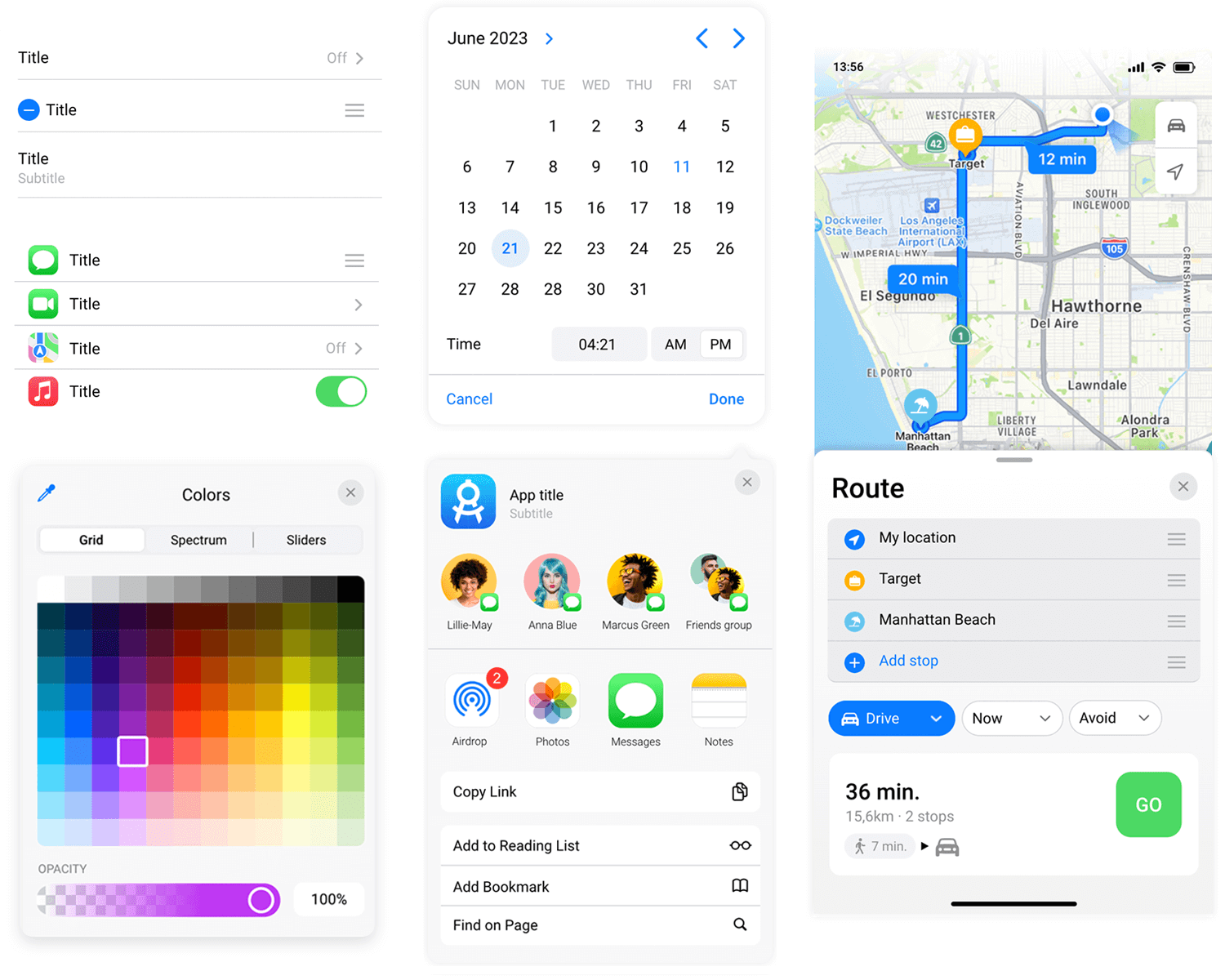 updated iOS UI library Justinmind